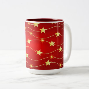 Julstjärnor Två-Tonad Mugg