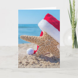 Julstjärt i Beach Kort