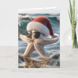 Julstjärt i Shallow Vatten Helgkort