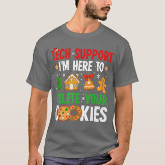 Julstöd här för att ta bort cookies Xmas M T Shirt