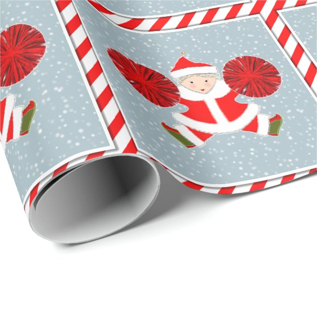 Julstödmarschledande presentpapper (Rullad Hörn)