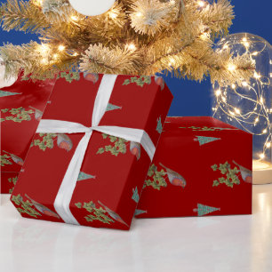Julstolar och julgranar presentpapper