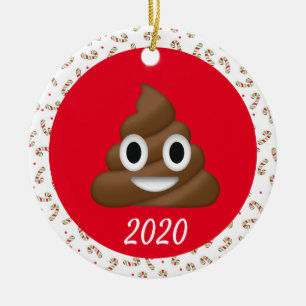 Julstolpe Covid Funny 2020 Julgransprydnad Keramik