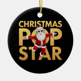 Julstolpe - Stort ljus och färgstark Helgdag Julgransprydnad Keramik