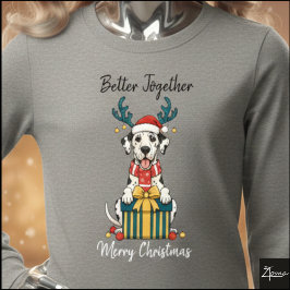 Julstor Grand Dan Reindeer Present Grafik T Shirt