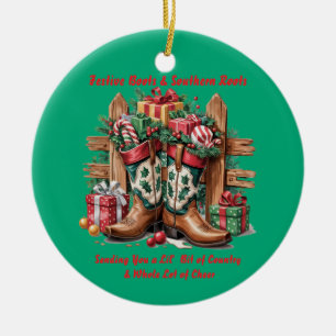 Julstövlar Julgransprydnad Keramik