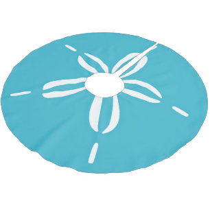 Julstrand Sanddollar Snigelskal Julgransmatta Borstad Polyester