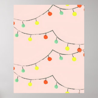 Julsträngsljus poster