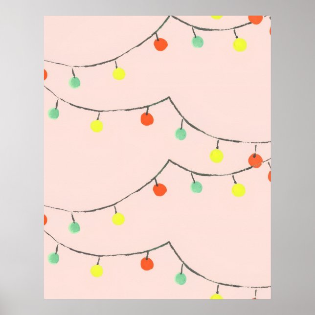 Julsträngsljus  poster (Framsidan)