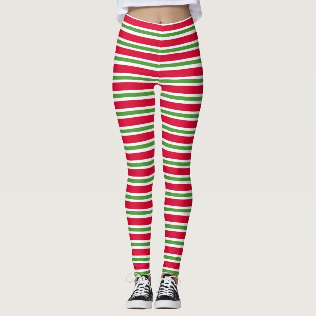 Julstrimling Leggings (Framsida)