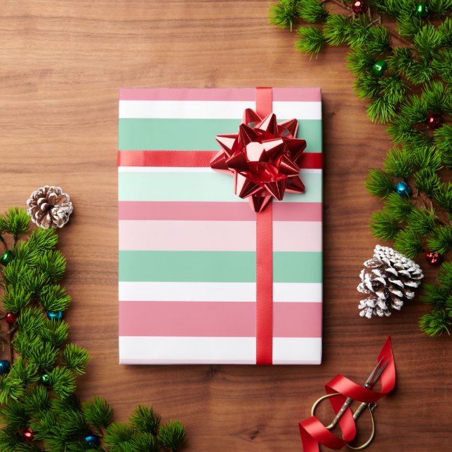 Julstrimsmönster Presentpapper (Julgåva)