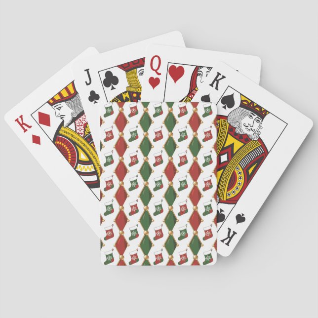 Julstrumpa Casinokort (Baksidan)