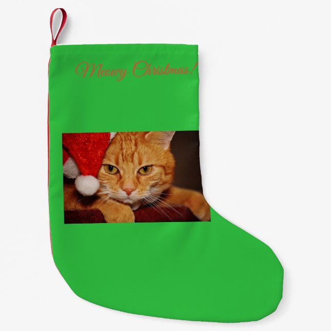 Julstrumpa för anpassningsbar för katt för Meowy (Framsidan)