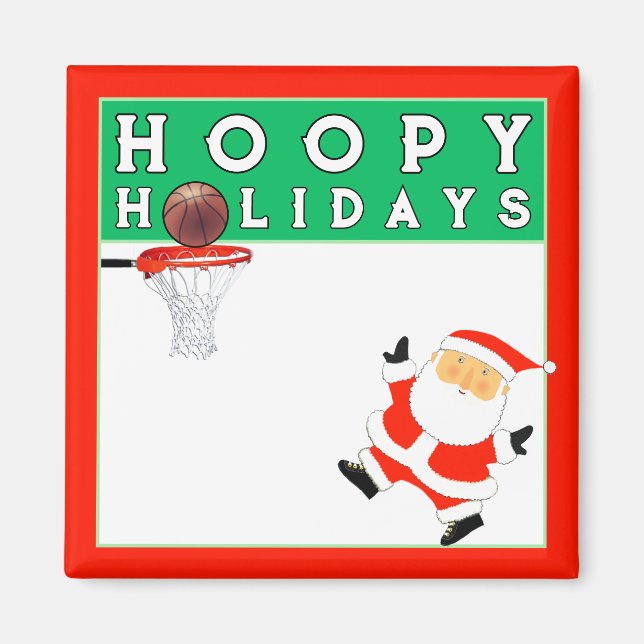 Julstrumpa för basketentusiasten magnet (Framsidan)
