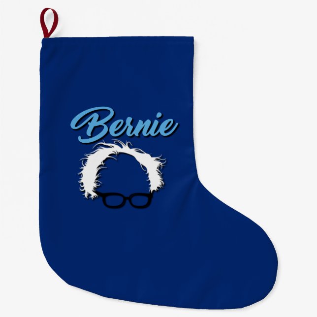 Julstrumpa för Bernie slipmaskinblått (Framsidan)