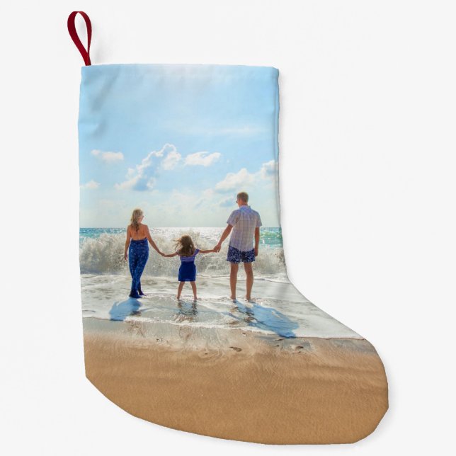 Julstrumpa för familjefoto (Framsidan)