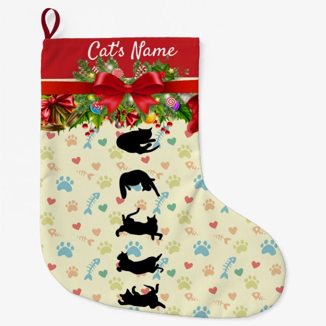 Julstrumpa för katt (Framsidan)