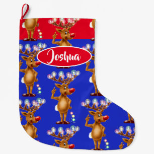 Julstrumpa för pojkar för Rudolph ren