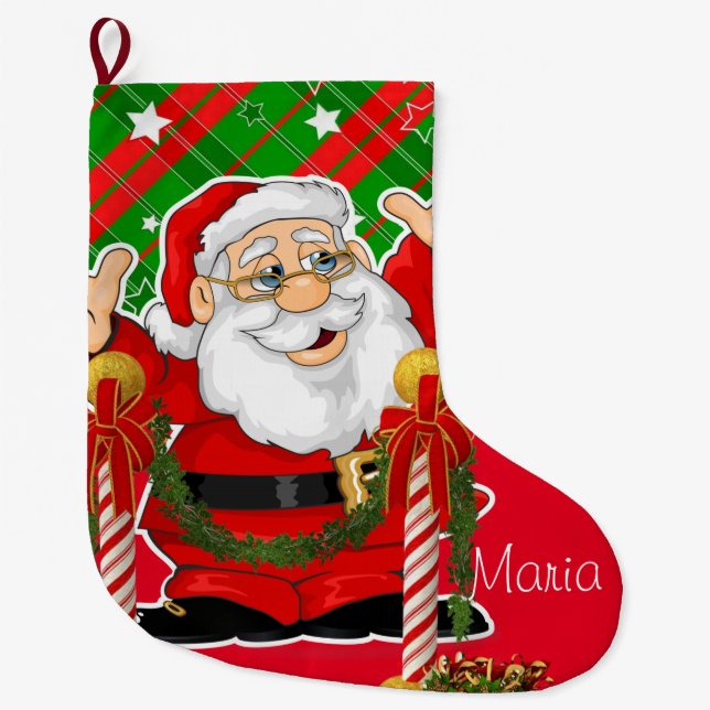 Julstrumpa, Jul Tomte Stor Julstrumpa (Framsidan)