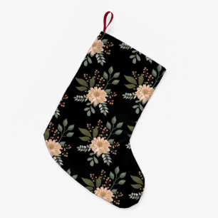 Julstrumpa med blommönster