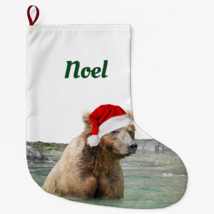 Julstrumpa med grizzlybjörnen
