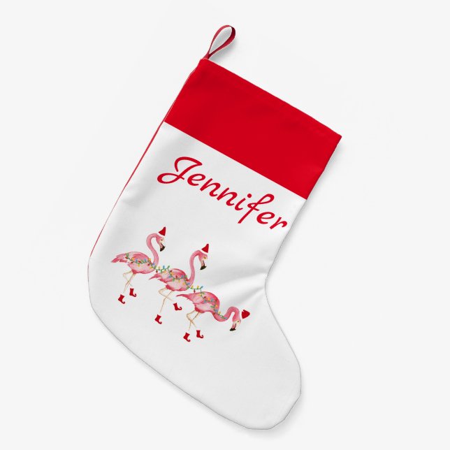 Julstrumpa med monogram (Framsidan (Hängande))