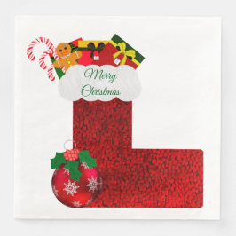 Julstrumpa Pappersservett