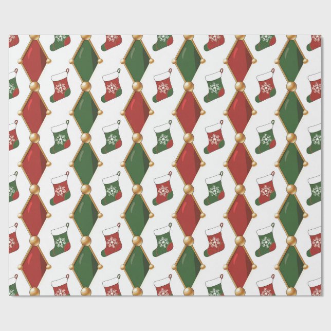 Julstrumpa Presentpapper (Platt)