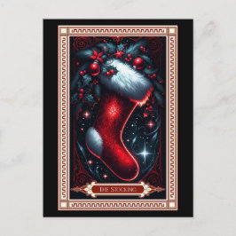 Julstrumpa Tarotkort Vykort