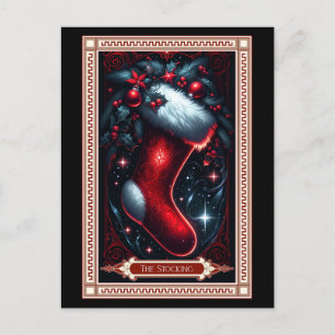 Julstrumpa Tarotkort Vykort