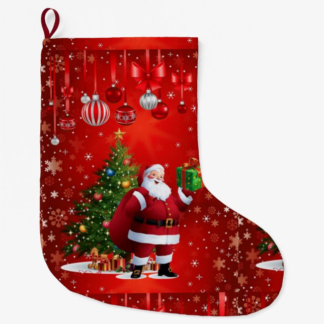 Julstrumpa, Tomte Stor Julstrumpa (Framsidan)