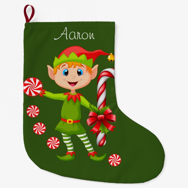 Julstrumpa, Tomte Stor Julstrumpa (Framsidan)