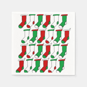 Julstrumpasockor Pappersservett