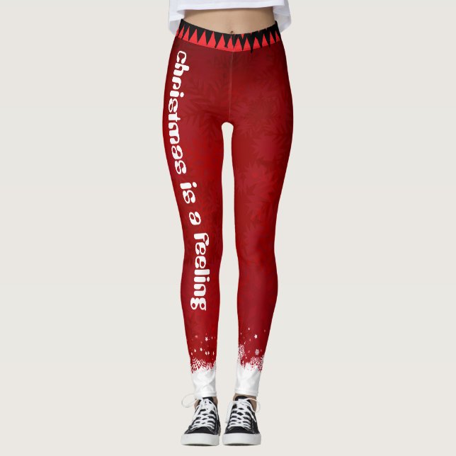 julstrumpbyxa leggings (Framsida)