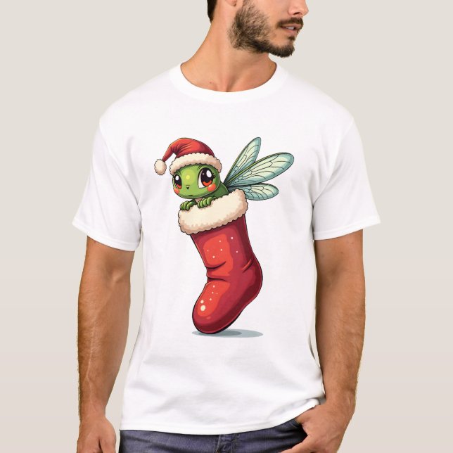 Julstrumpetrollslända T Shirt (Framsida)