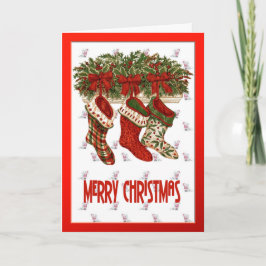 Julstrumpor Helgkort