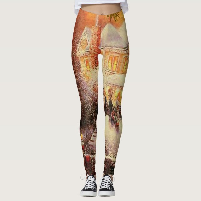 Julstrumpor Leggings (Framsida)
