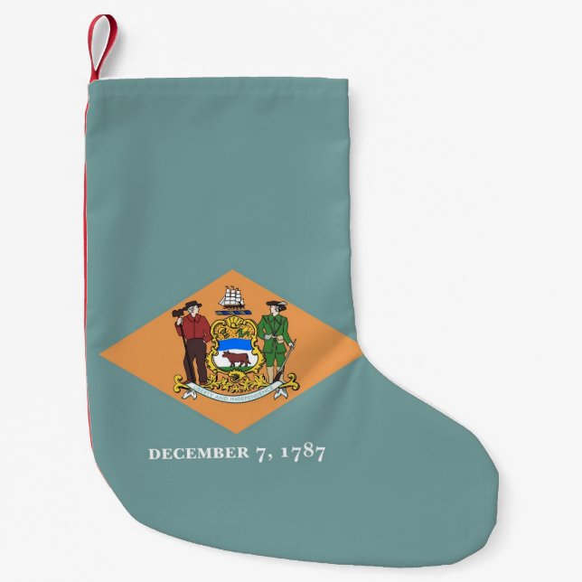 Julstrumpor med Delawareflaggan, USA (Framsidan)