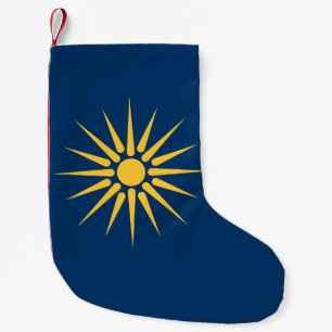 Julstrumpor med flagga från Makedonien, Grekland
