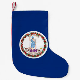 Julstrumpor med Virginias flagga