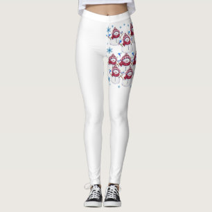 Julstrumpor, Snöman Leggings
