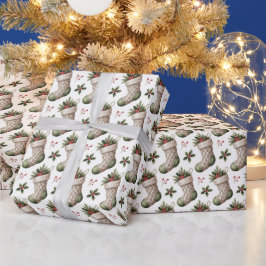 Julstrumpor Vinterbär Presentpapper