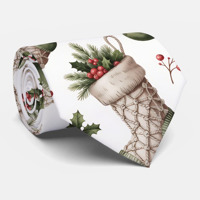 Julstrumpor Vinterbär Slips (Rullad)