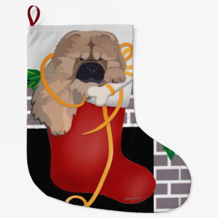 Julstrumpstuff för valpen Xmas-strumpa Stor Julstrumpa