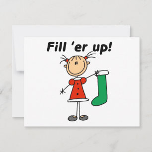 Julstuckning Fyll upp skjortor och gåvor Julkort