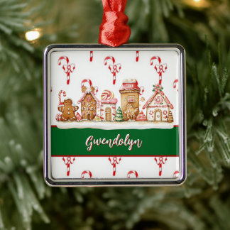 Julstuga av pepparkakor by Add Your Name Julgransprydnad Metall