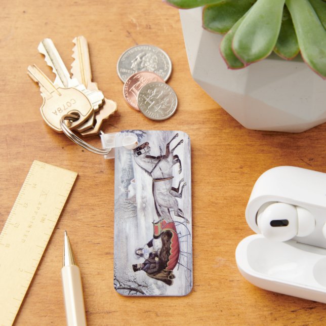 Julstuga, Vintervägen, Körhäst Nyckelring (Skrivbord)