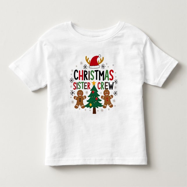 Julstugekompisarna Glada Pepparkaksvänner  T Shirt (Framsida)