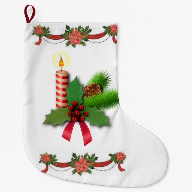 Julstugning, julljus stor julstrumpa (Framsidan)