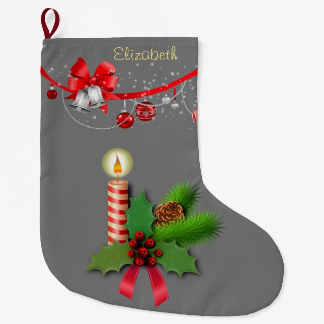 Julstugning, julljus stor julstrumpa (Framsidan)